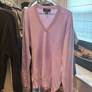 Men’s Brooks Brothers cashmere v-neck, medium made in scotland